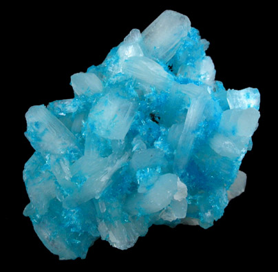 Cavansite on Stilbite from Wagholi Quarry, Maharashtra, India