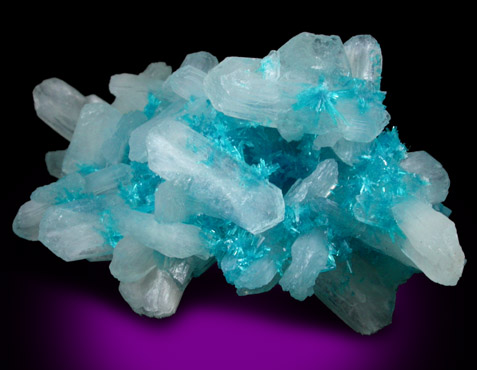 Cavansite with Stilbite-Ca from Wagholi Quarry, Maharashtra, India