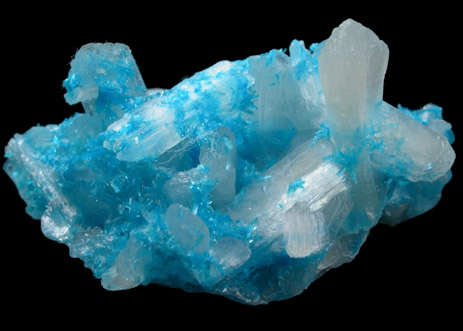 Cavansite with Stilbite-Ca from Wagholi Quarry, Maharashtra, India