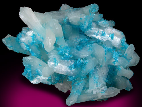 Cavansite with Stilbite-Ca from Wagholi Quarry, Maharashtra, India