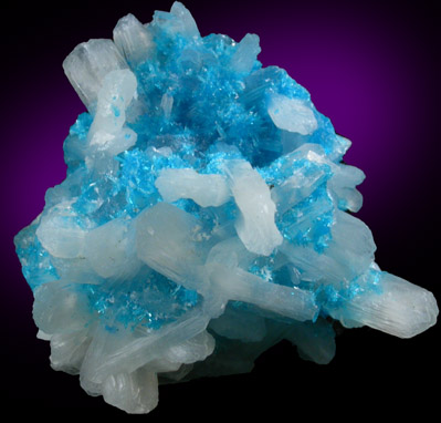 Cavansite with Stilbite-Ca from Wagholi Quarry, Maharashtra, India