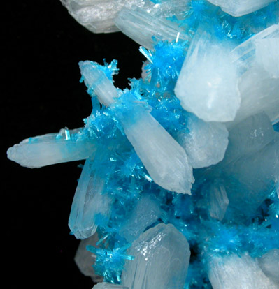 Cavansite on Stilbite from Wagholi Quarry, Maharashtra, India