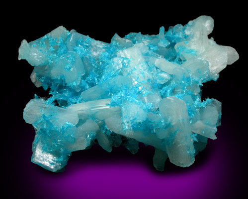 Cavansite with Stilbite-Ca from Wagholi Quarry, Maharashtra, India