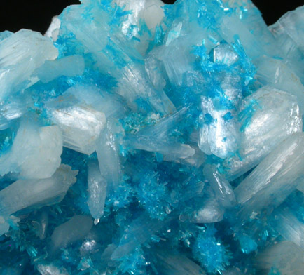 Cavansite on Stilbite from Wagholi Quarry, Maharashtra, India