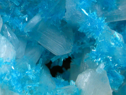 Cavansite on Stilbite from Wagholi Quarry, Maharashtra, India