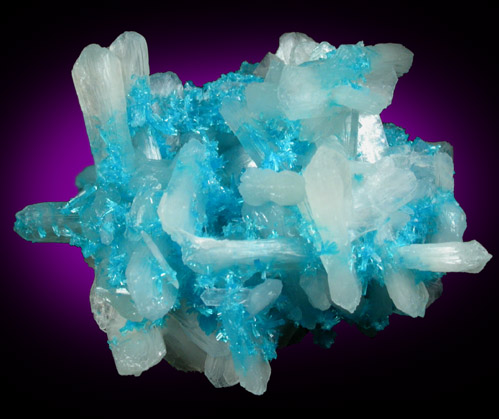 Cavansite with Stilbite-Ca from Wagholi Quarry, Maharashtra, India