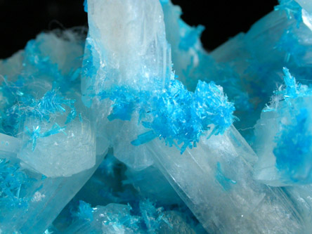 Cavansite on Stilbite from Wagholi Quarry, Maharashtra, India