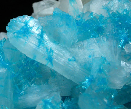 Cavansite on Stilbite from Wagholi Quarry, Maharashtra, India