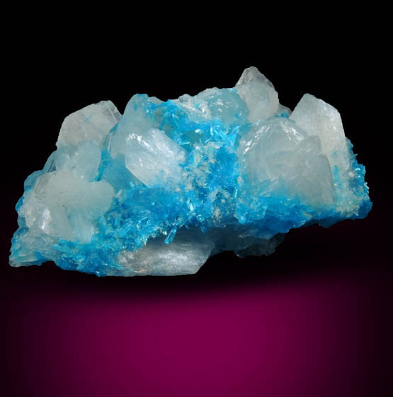 Cavansite with Stilbite-Ca from Wagholi Quarry, Maharashtra, India