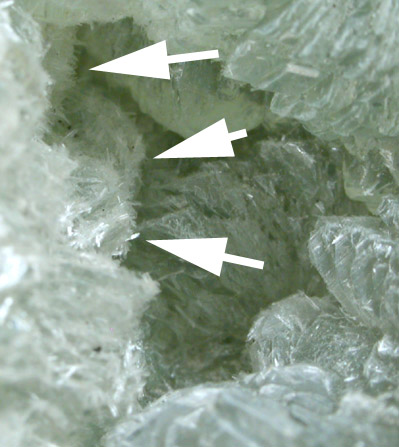 Skorpionite (IMA 2005-10) on Tarbuttite from Skorpion Mine, Rosh Pinah, Luderitz District, Namibia (Type Locality for Skorpionite)