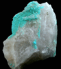 Turquoise crystals on Quartz from Bishop Mine, Lynch Station , Campbell County, Virginia