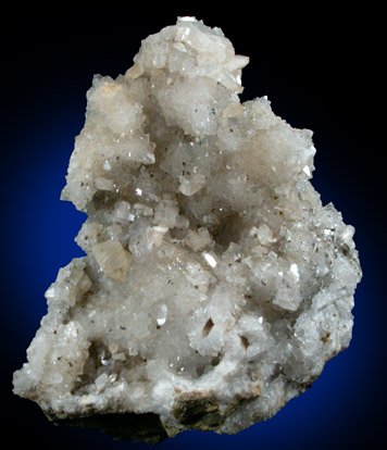 Heulandite-Ca on Quartz with Calcite from Upper New Street Quarry, Paterson, Passaic County, New Jersey