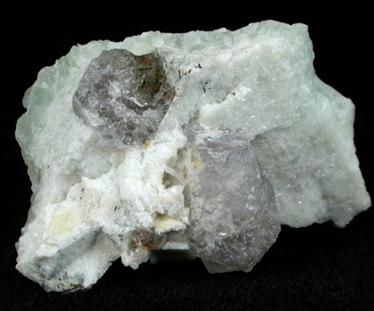 Prehnite over Quartz from Bull Run Quarry, near Conklin, Loudoun County, Virginia