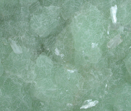 Prehnite with Stilbite from Bull Run Quarry, near Conklin, Loudoun County, Virginia