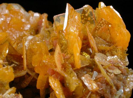 Wulfenite with Mimetite from San Francisco Mine, Cerro Prieto, near Cucurpe, Sonora, Mexico