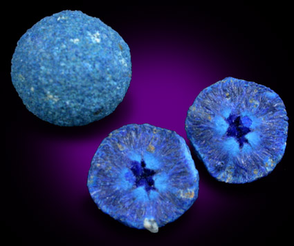 Azurite Nodules from Metcalf, Clifton-Morenci District, Greenlee County, Arizona