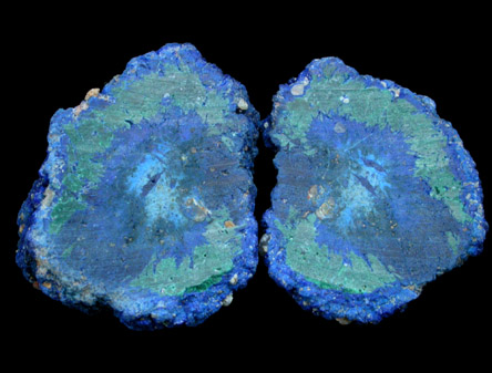 Azurite (nodule) from Blue Ball Mine, 4.8 km south of Miami, Gila County, Arizona