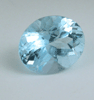 Beryl var. Aquamarine (3.43 carat oval gemstone) from Pakistan