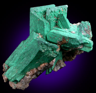 Malachite pseudomorph after Azurite from Tsumeb Mine, Otavi-Bergland District, Oshikoto, Namibia