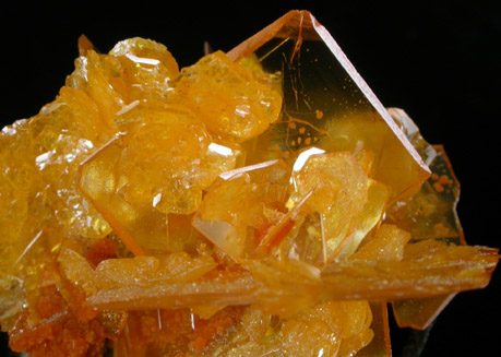 Wulfenite with Mimetite from San Francisco Mine, Cerro Prieto, near Cucurpe, Sonora, Mexico