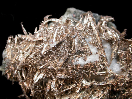 Silver in Calcite from Andres del Rio District, Batopilas, Chihuahua, Mexico