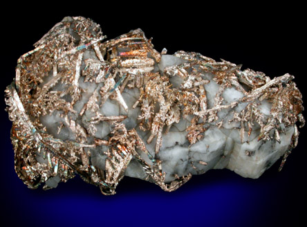 Silver in Calcite from Andres del Rio District, Batopilas, Chihuahua, Mexico