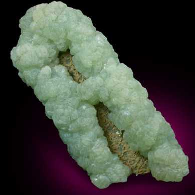 Prehnite pseudomorph after Anhydrite from Lane's Quarry, Westfield, Hampden County, Massachusetts