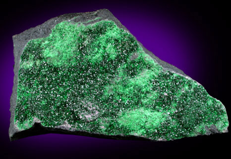 Uvarovite Garnet from Saranovskoye Mine, Sarany, Permskaya Oblast', Ural Mountains, Russia (Type Locality for Uvarovite)