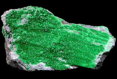 Uvarovite Garnet from Saranovskoye Mine, Sarany, Permskaya Oblast', Ural Mountains, Russia (Type Locality for Uvarovite)