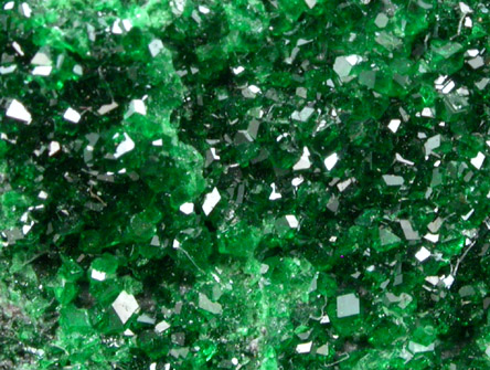 Uvarovite Garnet from Saranovskoye Mine, Sarany, Permskaya Oblast', Ural Mountains, Russia (Type Locality for Uvarovite)