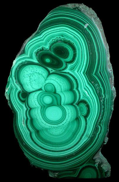 Malachite from Mashamba Mines, 10 km west of Kolwezi, Katanga Copperbelt, Lualaba Province, Democratic Republic of the Congo