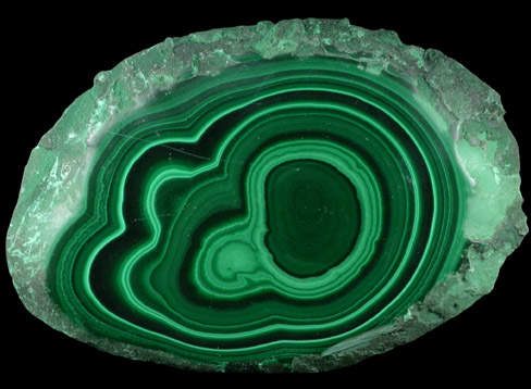 Malachite from Mashamba Mines, 10 km west of Kolwezi, Katanga Copperbelt, Lualaba Province, Democratic Republic of the Congo