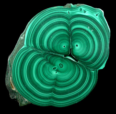 Malachite from Mashamba Mines, 10 km west of Kolwezi, Katanga Copperbelt, Lualaba Province, Democratic Republic of the Congo