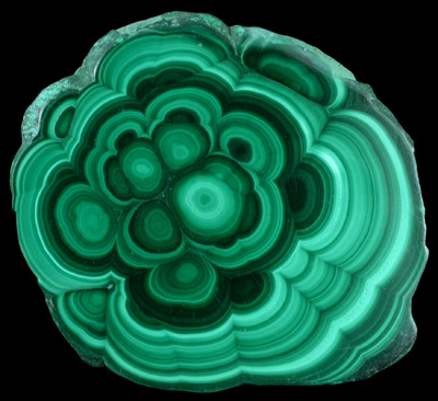 Malachite from Mashamba Mines, 10 km west of Kolwezi, Katanga Copperbelt, Lualaba Province, Democratic Republic of the Congo