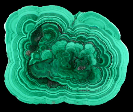 Malachite from Mashamba Mines, 10 km west of Kolwezi, Katanga Copperbelt, Lualaba Province, Democratic Republic of the Congo