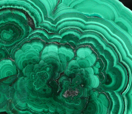 Malachite from Mashamba Mines, 10 km west of Kolwezi, Katanga Copperbelt, Lualaba Province, Democratic Republic of the Congo