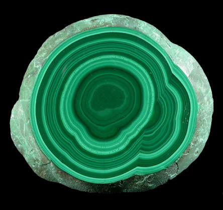 Malachite from Mashamba Mines, 10 km west of Kolwezi, Katanga Copperbelt, Lualaba Province, Democratic Republic of the Congo