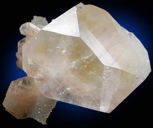 Apophyllite with Stilbite on Quartz from Nashik District, Maharashtra, India