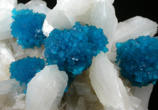 Cavansite on Stilbite from Wagholi Quarry, Maharashtra, India