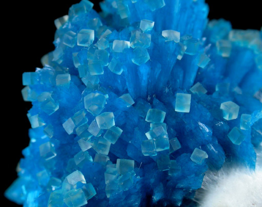 Cavansite on Mordenite with Calcite from Wagholi Quarry, Maharashtra, India