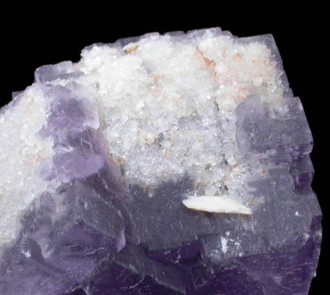 Fluorite with Quartz coating from La Cabaa, Punta Arrobado, north of Berbes, Ribadesella, Asturias, Spain