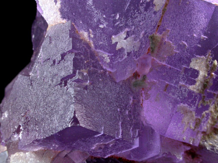 Fluorite with Quartz from La Cabaa, Punta Arrobado, north of Berbes, Ribadesella, Asturias, Spain