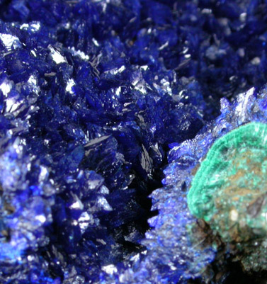 Azurite from Tongshan Mine, Guichi, Anhui, China