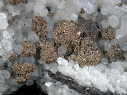 Silver and Calcite from La Noria Mine, San Panteon de la Noria, Zacatecas, Mexico