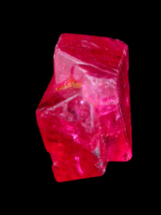 Spinel var. Spinel-law Twin from Mogok District, 115 km NNE of Mandalay, Mandalay Division, Myanmar (Burma)