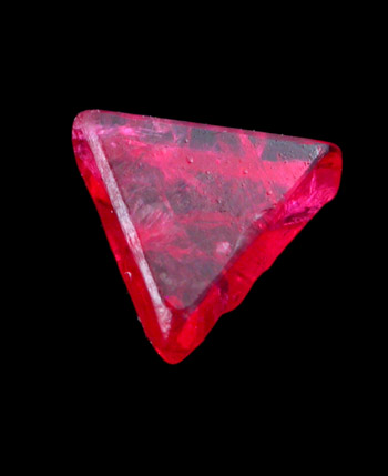 Spinel var. Spinel-law Twin from Mogok District, 115 km NNE of Mandalay, Mandalay Division, Myanmar (Burma)