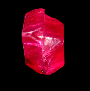 Spinel var. Spinel-law Twin from Mogok District, 115 km NNE of Mandalay, Mandalay Division, Myanmar (Burma)