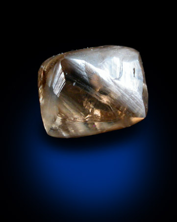 Diamond (0.87 carat octahedral crystal) from Northern Cape Province, South Africa