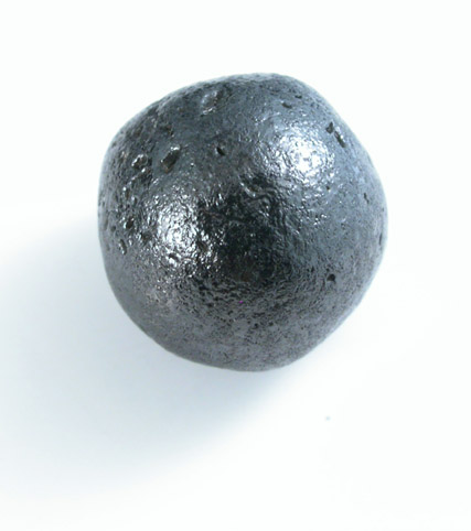 Diamond (7.69 carat spherical Ballas crystal) from Paraguassu River District, Bahia, Brazil