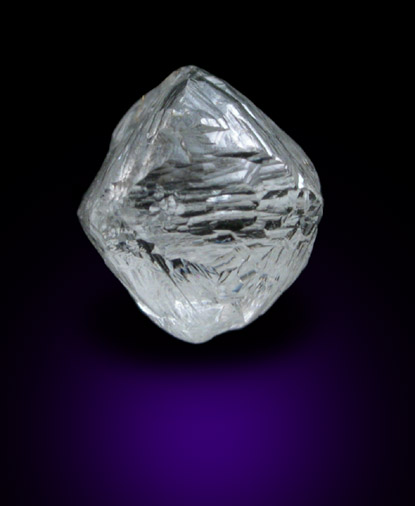 Diamond (1 carat gem-grade octahedral crystal) from Premier Mine, Gauteng Province, South Africa